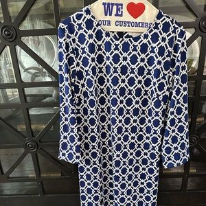 EUC Julie Brown print dress